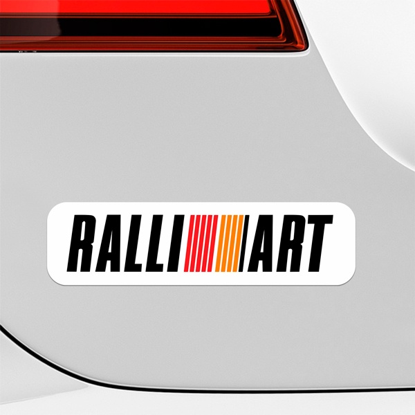 Aufkleber: Ralli Art 4 mit Farbstreifen