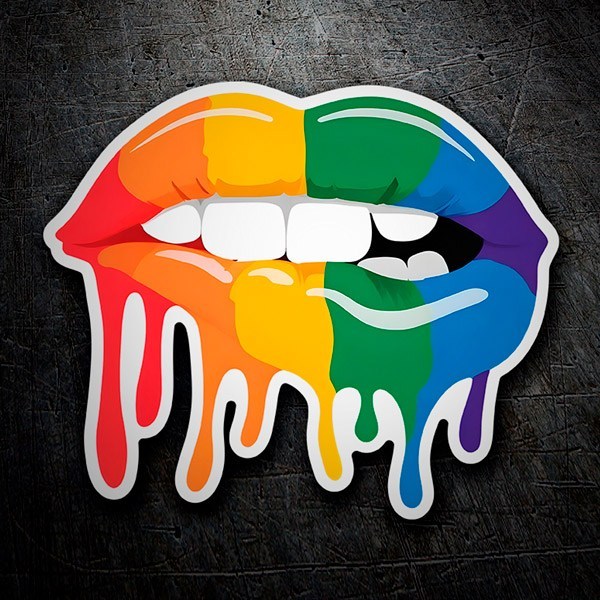 Aufkleber: LGTBI-Lippen 2