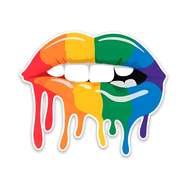 Aufkleber: LGTBI-Lippen 2