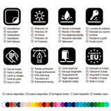 Aufkleber: Nummer 72 im Winkel-Design mit Blitz 3