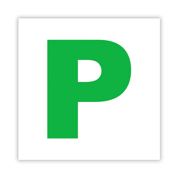 Aufkleber: Nummer 3 in Gr&uuml;n auf Wei&szlig;em Hintergrund