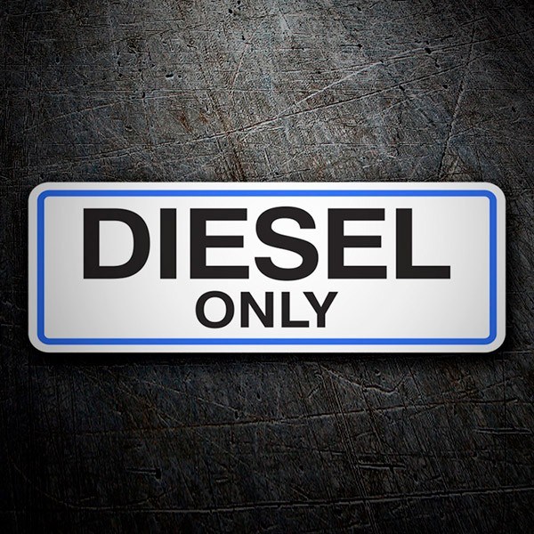 Wohnmobil aufkleber: Diesel Only