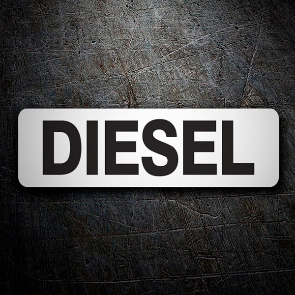 Wohnmobil aufkleber: Weißer Diesel