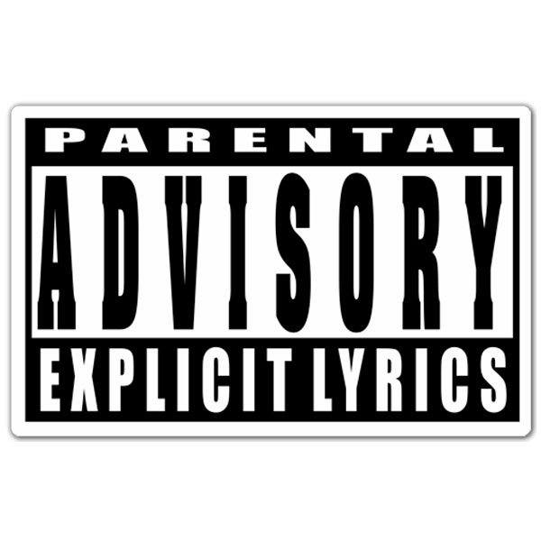 Aufkleber: Parental Advisory Explicit Lyrics