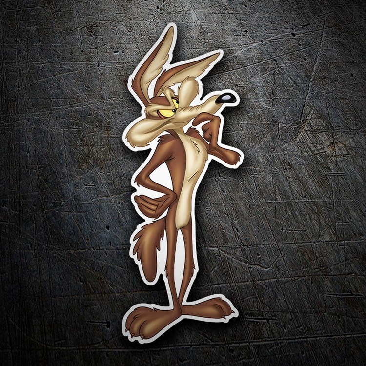 Aufkleber: Cartoon Coyote Aufkleber