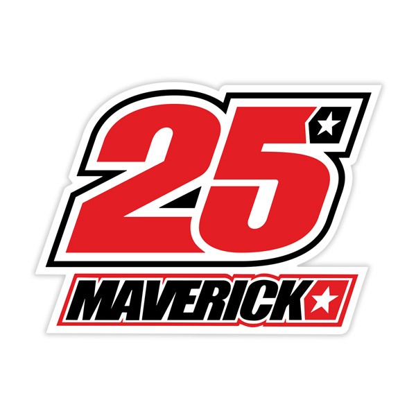Aufkleber: Nummer 25 Maverick Vi&ntilde;ales