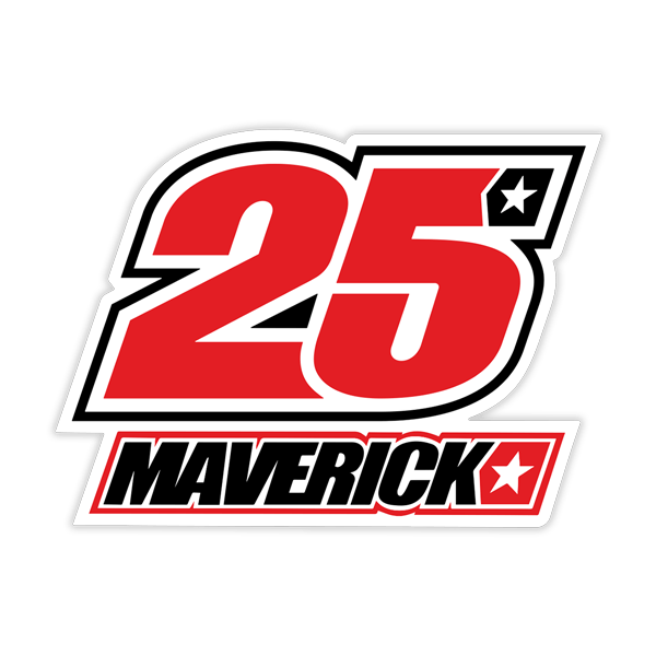 Aufkleber: Nummer 25 Maverick Vi&ntilde;ales