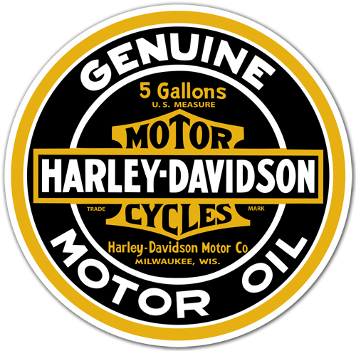 Aufkleber: Genuine Harley Davidson Motor Oil 0