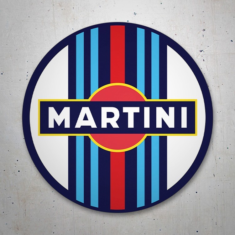 Aufkleber: Martini Racing runder Aufkleber für Autos