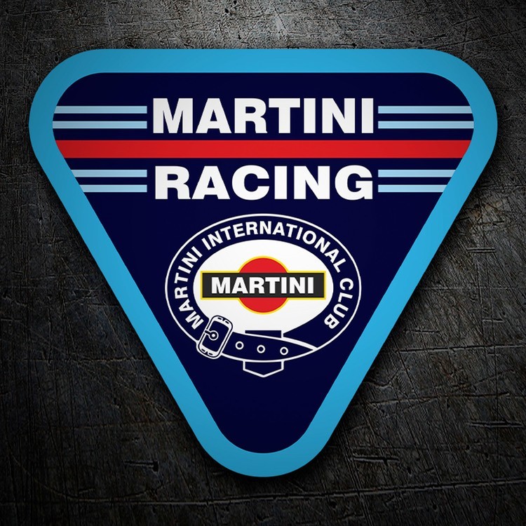 Aufkleber: Martini Racing Aufkleber mit dreieckigem Design