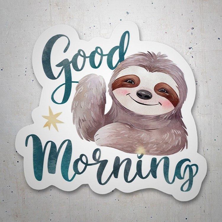 Faultier Good Morning 2