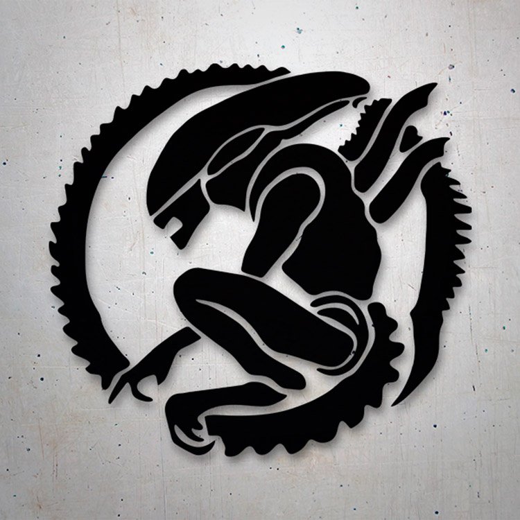 Aufkleber: Alien, interstellarer Gefahr