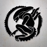 Aufkleber: Alien, interstellarer Gefahr 2