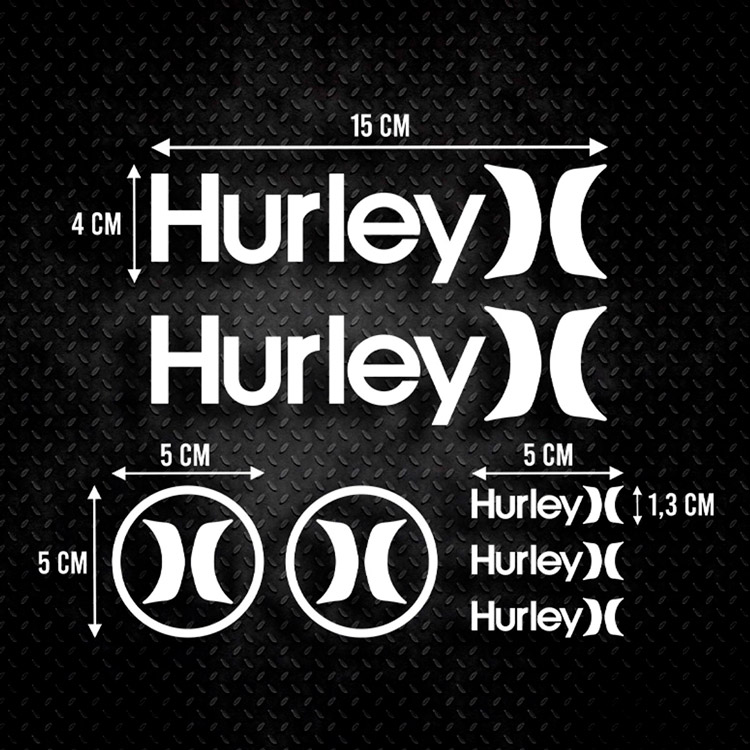 Aufkleber: Set 7X Hurley