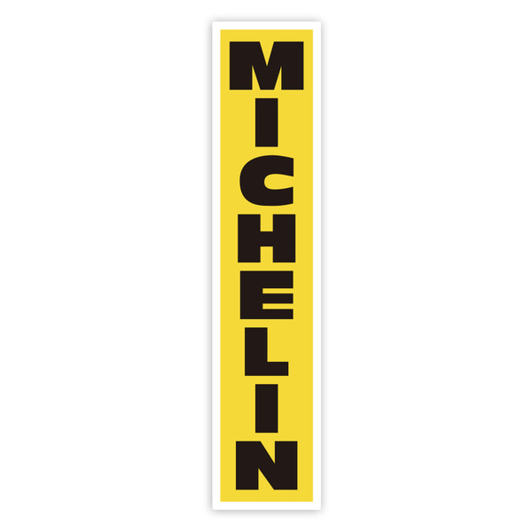 Aufkleber: Michelin Vertikal