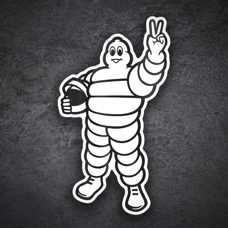 Aufkleber: Michelin Sieg