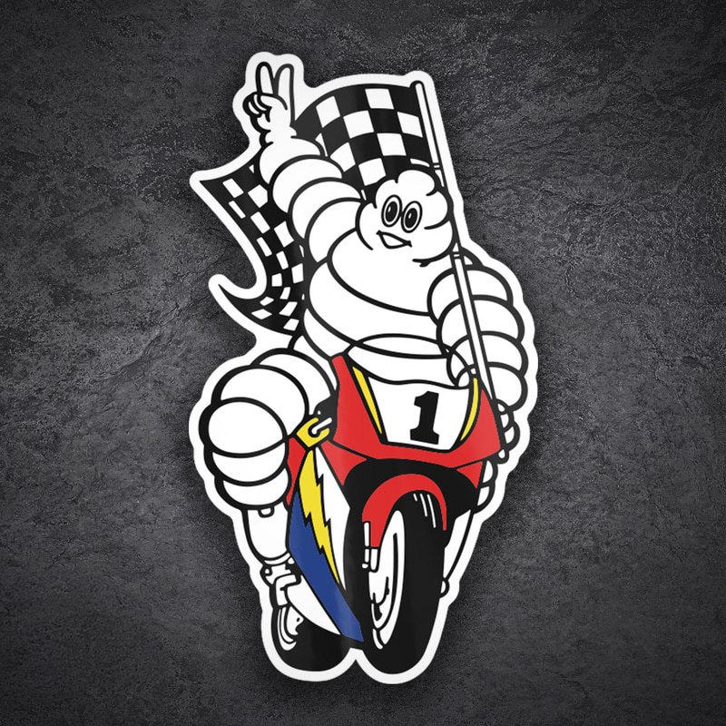 Aufkleber: Michelin Sieger
