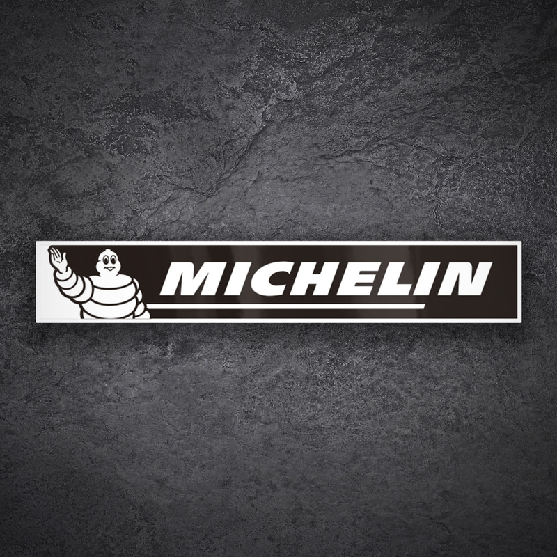 Aufkleber: Michelin Schwarz-Weiß Gruß