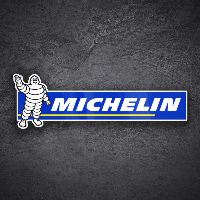 Aufkleber: Michelin Blauer Gruß