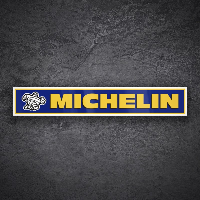 Aufkleber: Michelin Klassisch Gelb