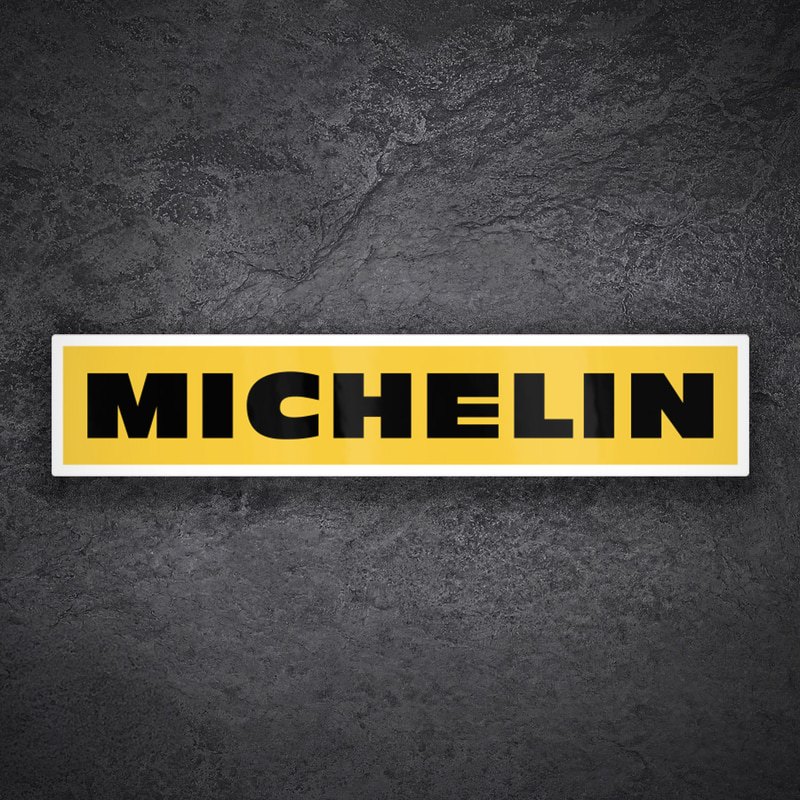Aufkleber: Michelin Gelb und Schwarz