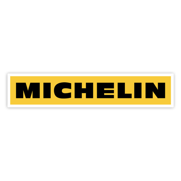 Aufkleber: Michelin Gelb und Schwarz