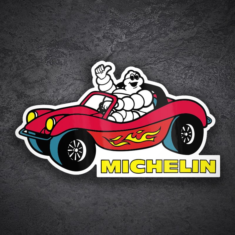 Aufkleber: Michelin Roter Buggy