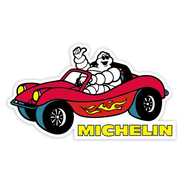 Aufkleber: Michelin Roter Buggy