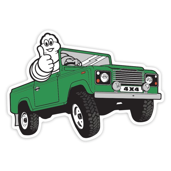 Aufkleber: Michelin Grüner 4x4