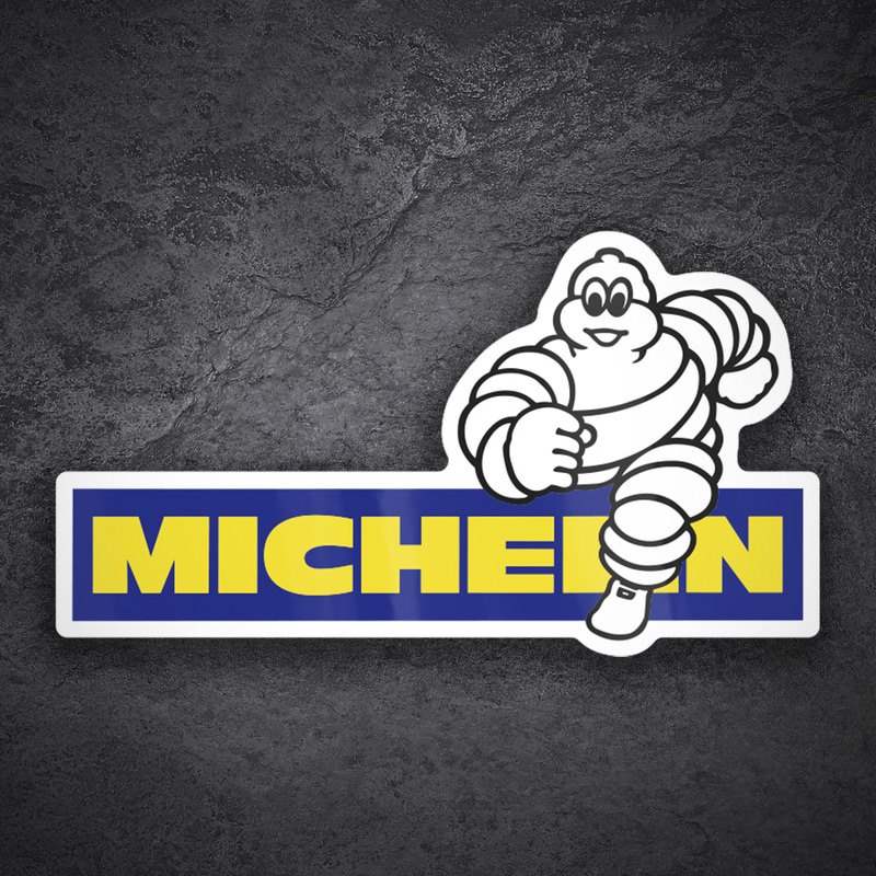 Aufkleber: Michelin Blauer Läufer