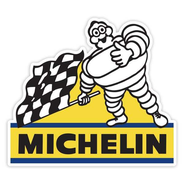 Aufkleber: Michelin Zielflagge