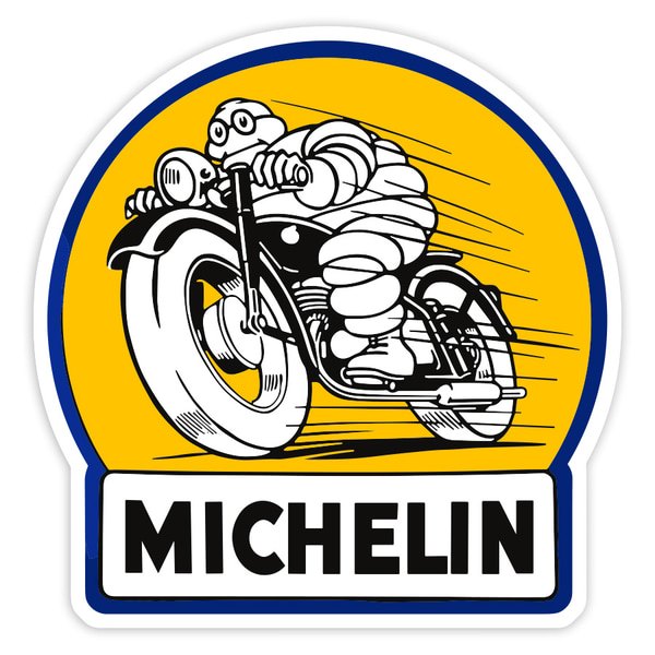 Aufkleber: Michelin Retro Motorrad