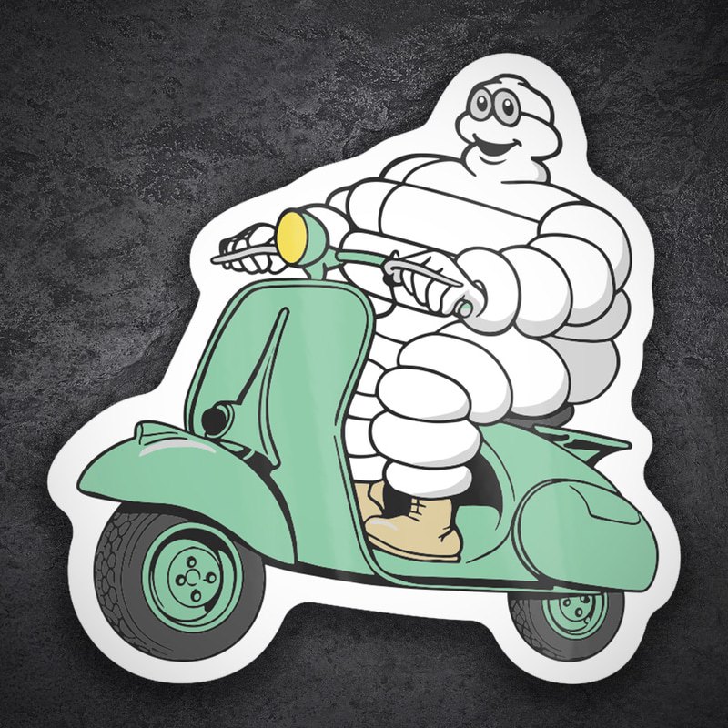 Aufkleber: Michelin Vespa