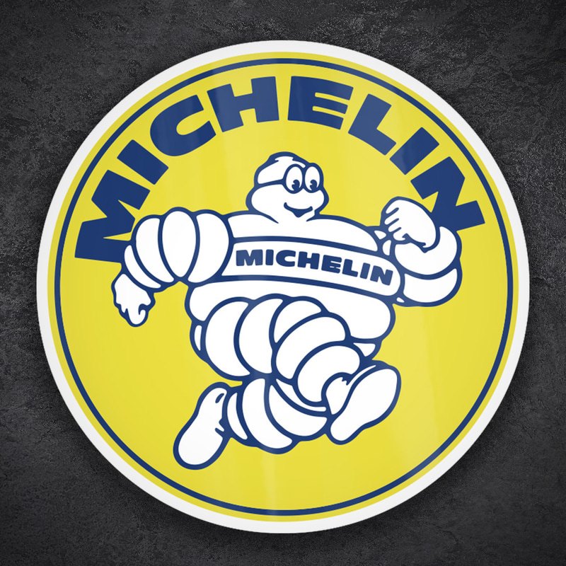 Aufkleber: Michelin Gelber Läufer
