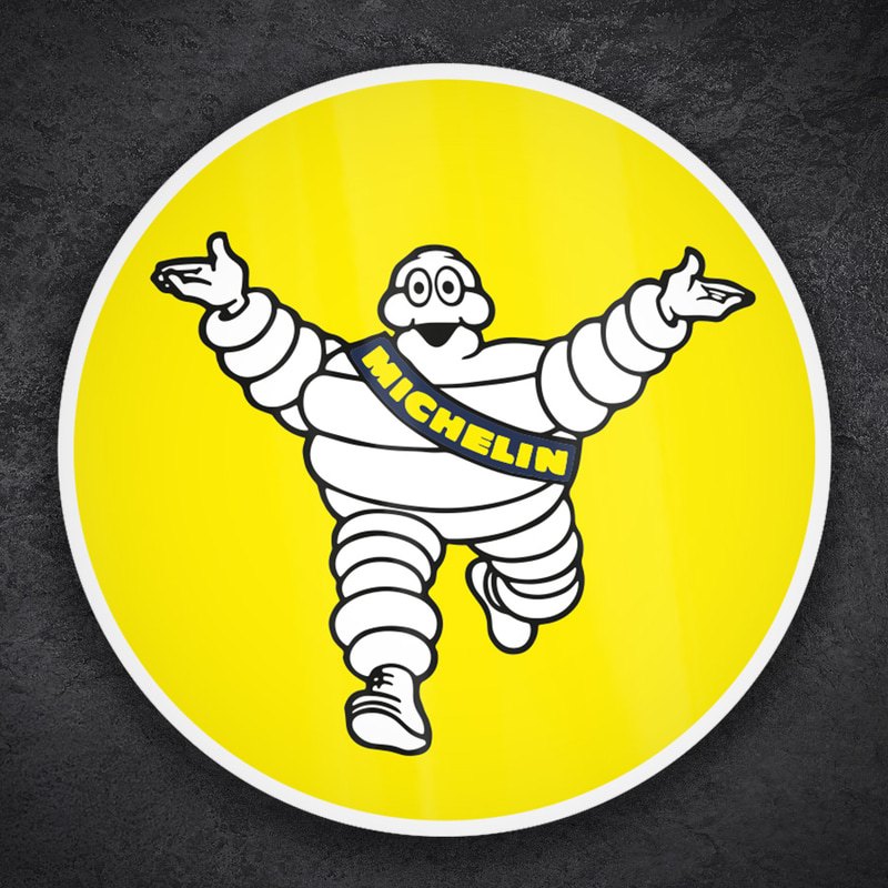 Aufkleber: Michelin Willkommen