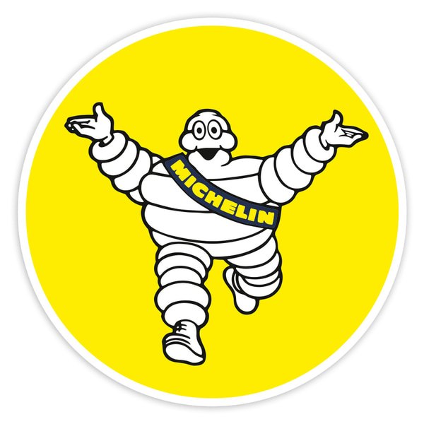 Aufkleber: Michelin Willkommen