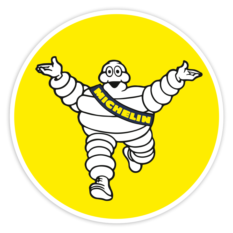 Aufkleber: Michelin Willkommen