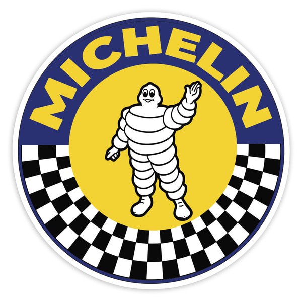 Aufkleber: Michelin Rund Zielflagge