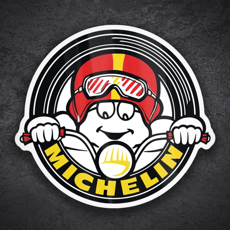 Aufkleber: Michelin Runder Biker