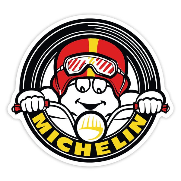 Aufkleber: Michelin Runder Biker