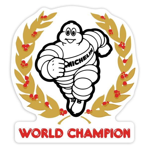 Aufkleber: Michelin Weltmeister