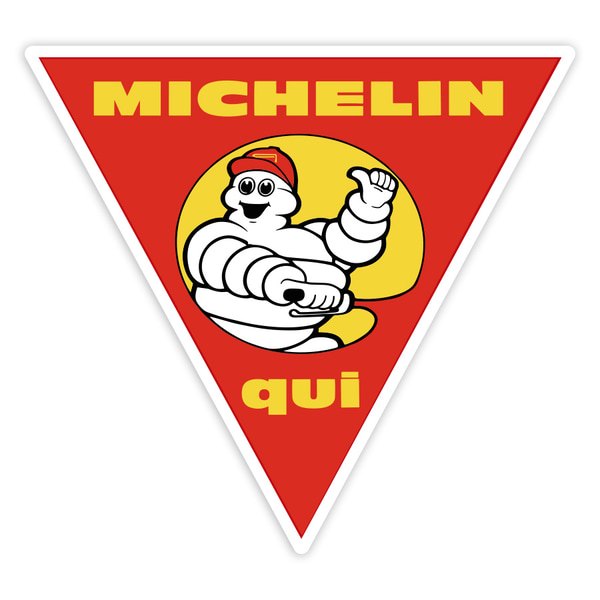 Aufkleber: Michelin Hier Motorräder
