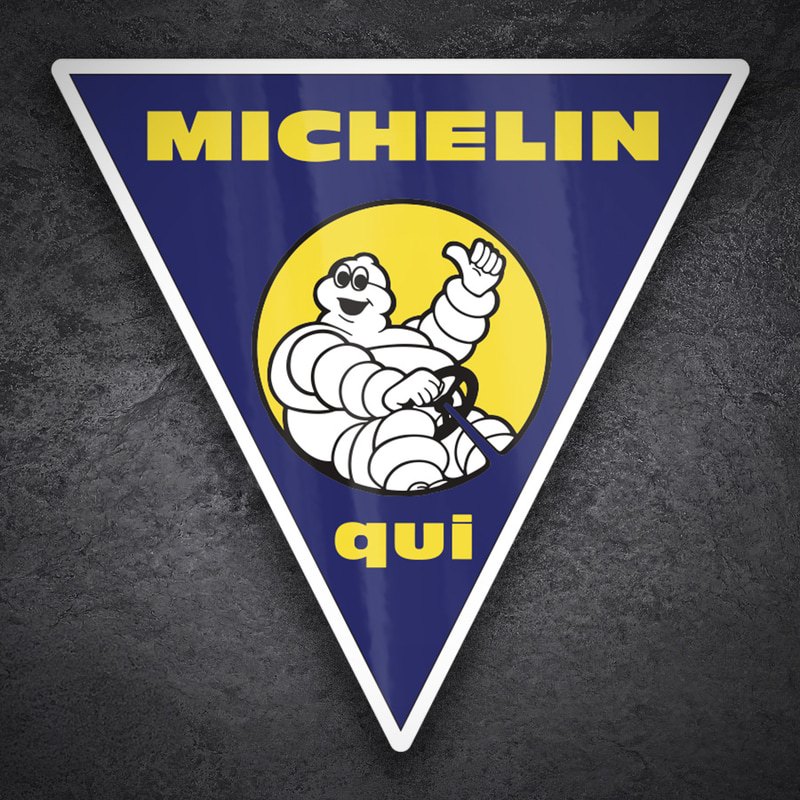 Aufkleber: Michelin Hier Autos
