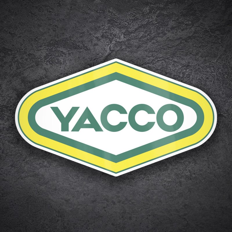 Aufkleber: Yacco Klassisch Gelb