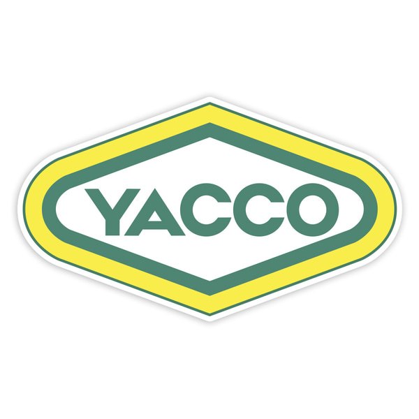 Aufkleber: Yacco Klassisch Gelb