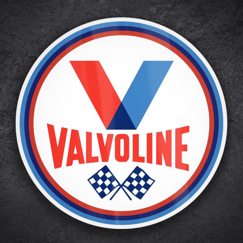 Aufkleber: Valvoline Zielflaggen