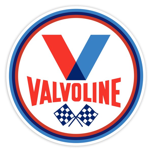 Aufkleber: Valvoline Zielflaggen