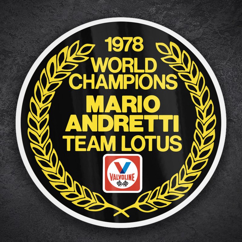 Aufkleber: Valvoline Andretti Lotus 1978