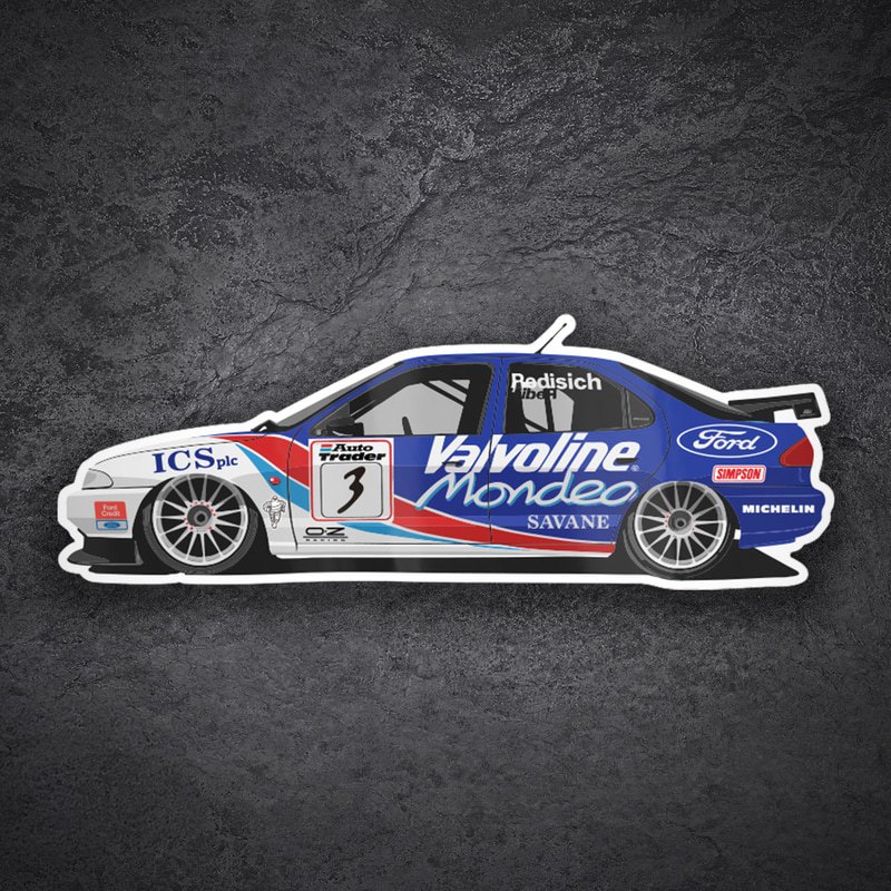 Aufkleber: Ford Mondeo Valvoline Rallye