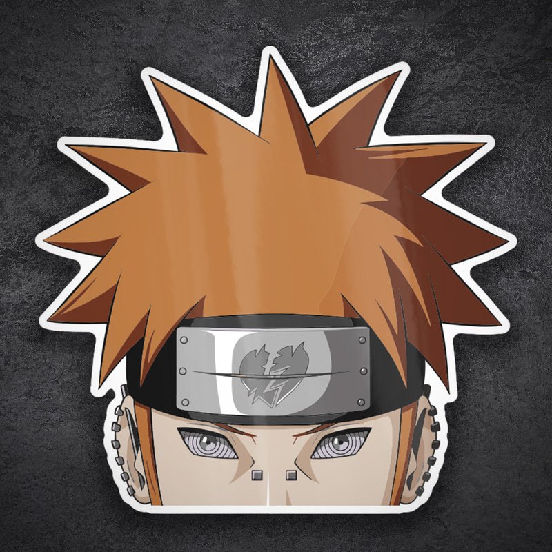 Aufkleber: Naruto Pain Gesicht Akatsuki